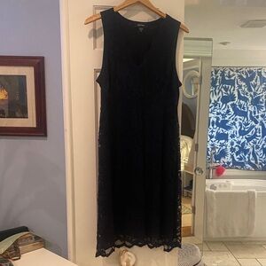 Karen Kane navy blue lace sleeveless dress. Size XL. Worn once.